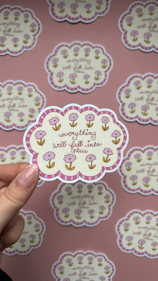 NanyCraftShop - Cloud Flowers XL Sticker