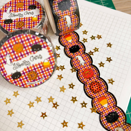Veronica Porlier Illustrations - Spooky Gang Diecut Washi Tape
