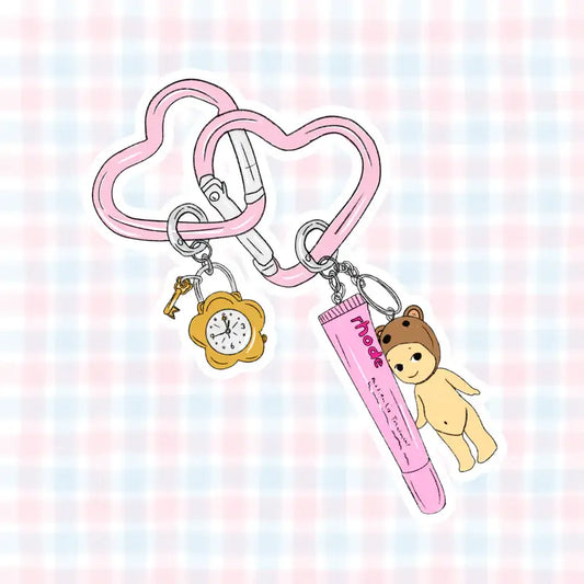 COMING SOON: Shyla's Journal - Trinket Girlie Carabiner Vinyl Sticker