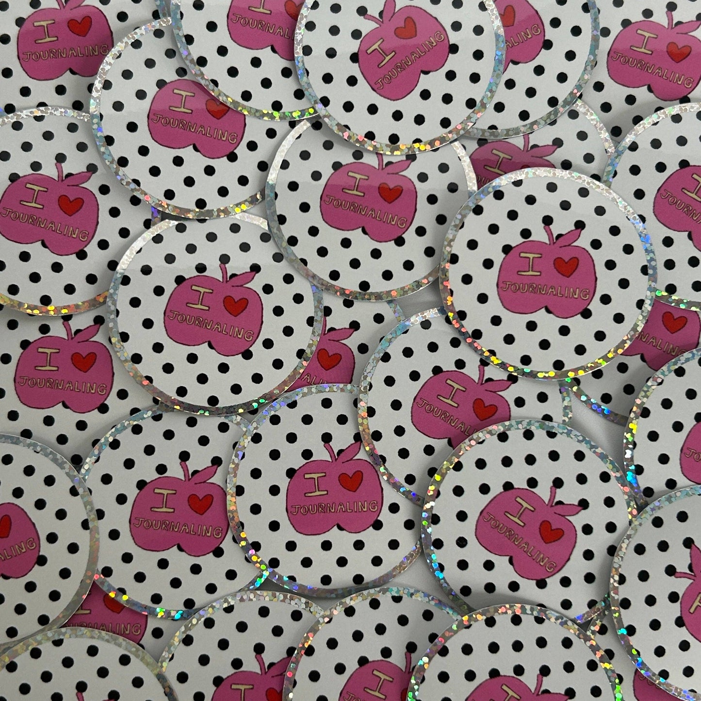 NanyCraftShop Polka Dot Journaling Sticker