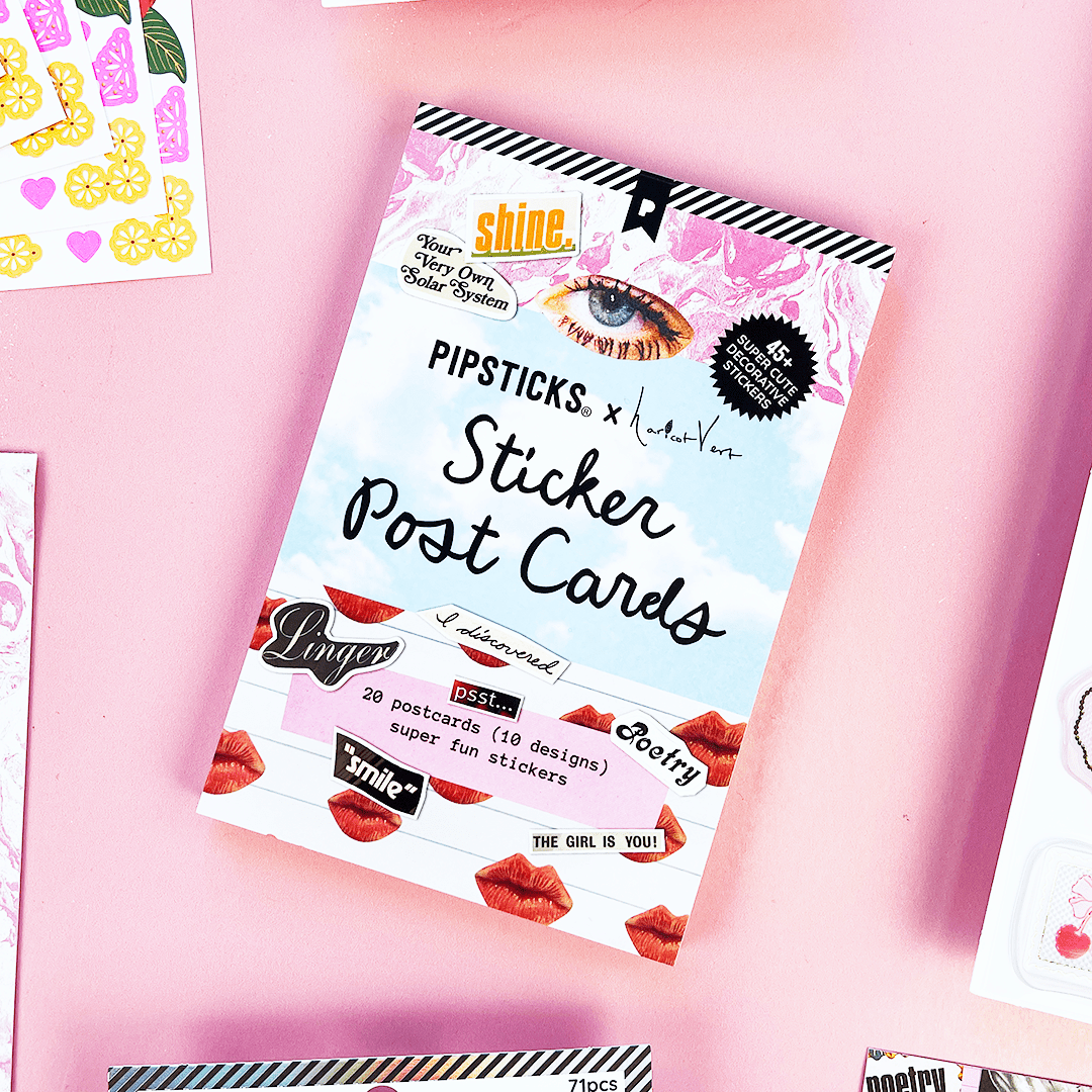 COMING SOON: Pipsticks x Haricot Vert Daydreams Sticker Postcard Book