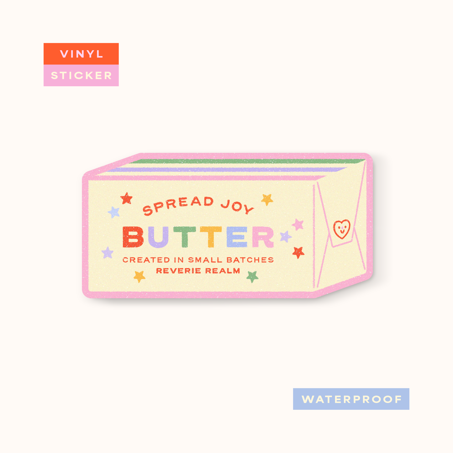 Coming Soon: Reverie Realm - Butter | Vinyl Waterproof Sticker