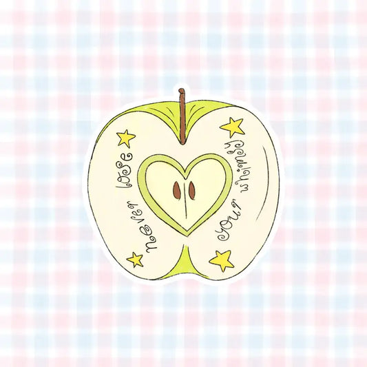 COMING SOON: Shyla's Journal - Never Lose Your Whimsy" Apple Vinyl Sticker