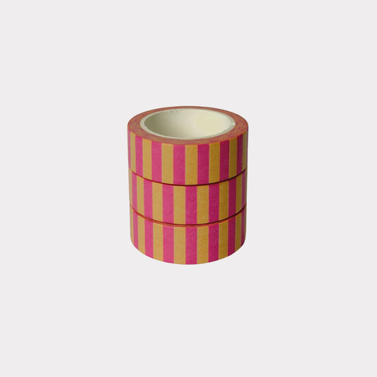 Tillie Rose Studio - Yellow and Pink Stripe Washi Tape