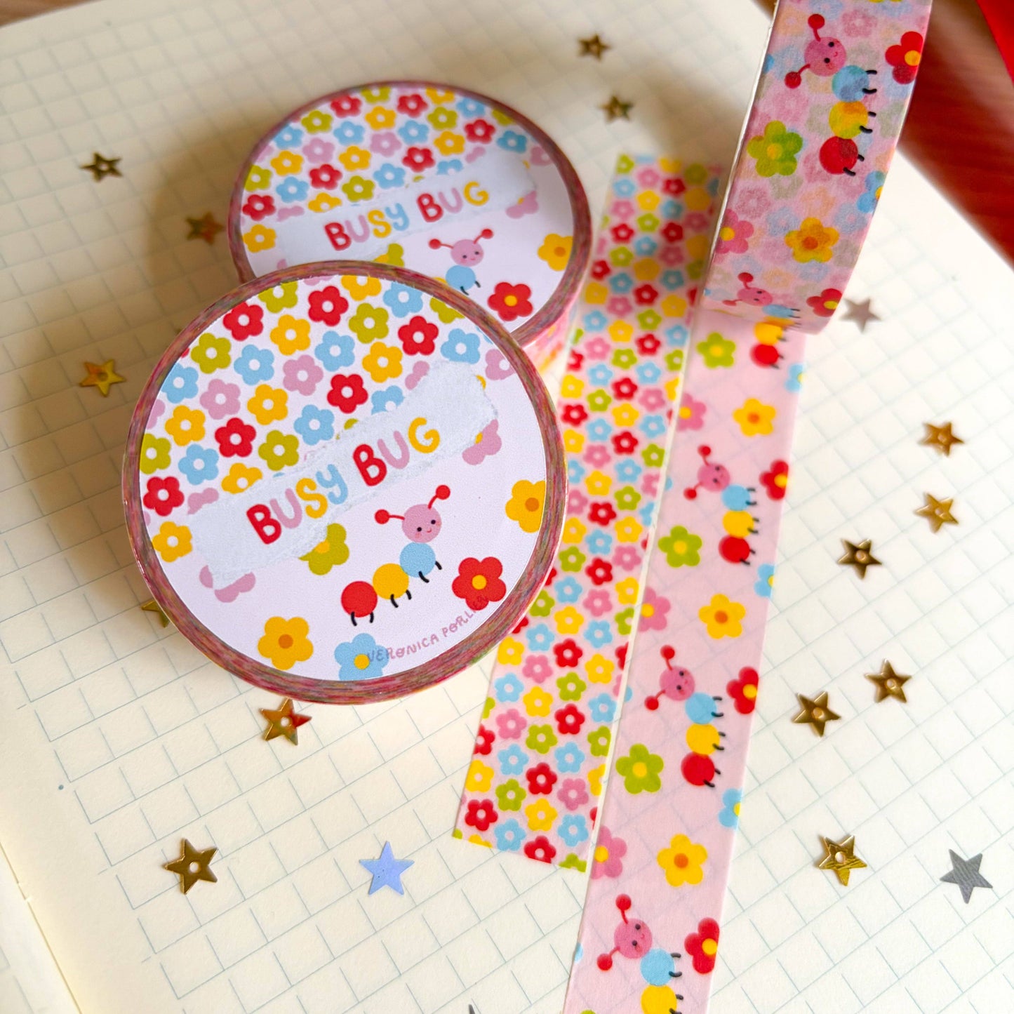 COMING SOON: Veronica Porlier Illustrations - Busy Bug Washi tape