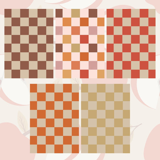 Checkered Scrapbook Paper Pack