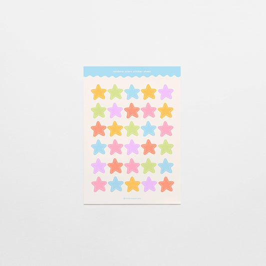 Tillie Rose Studio - Rainbow Stars Sticker Sheet