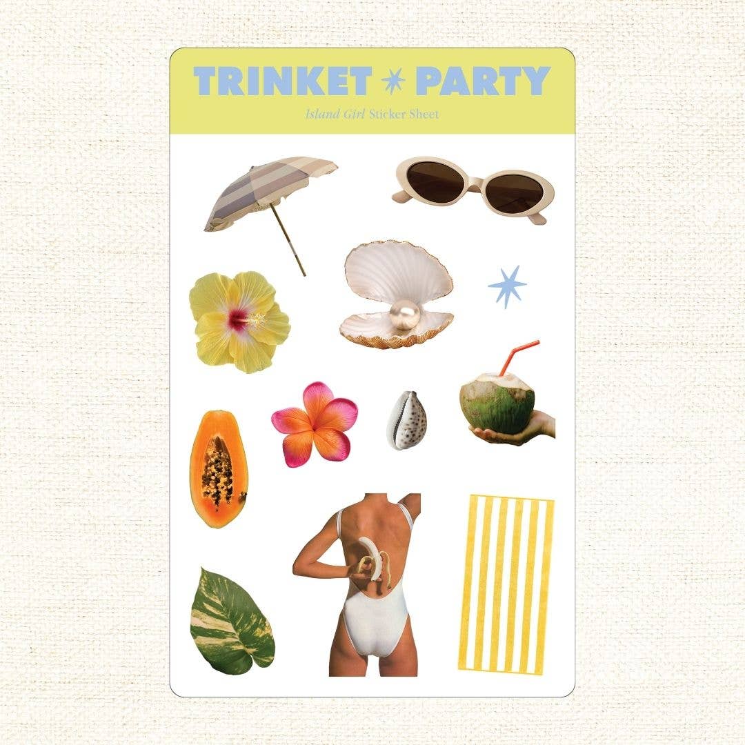 Trinket Party - Island Girl Sticker Sheets
