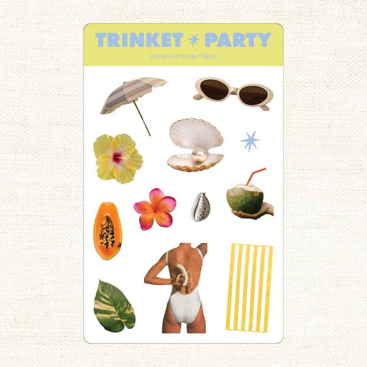 Trinket Party - Island Girl Sticker Sheets
