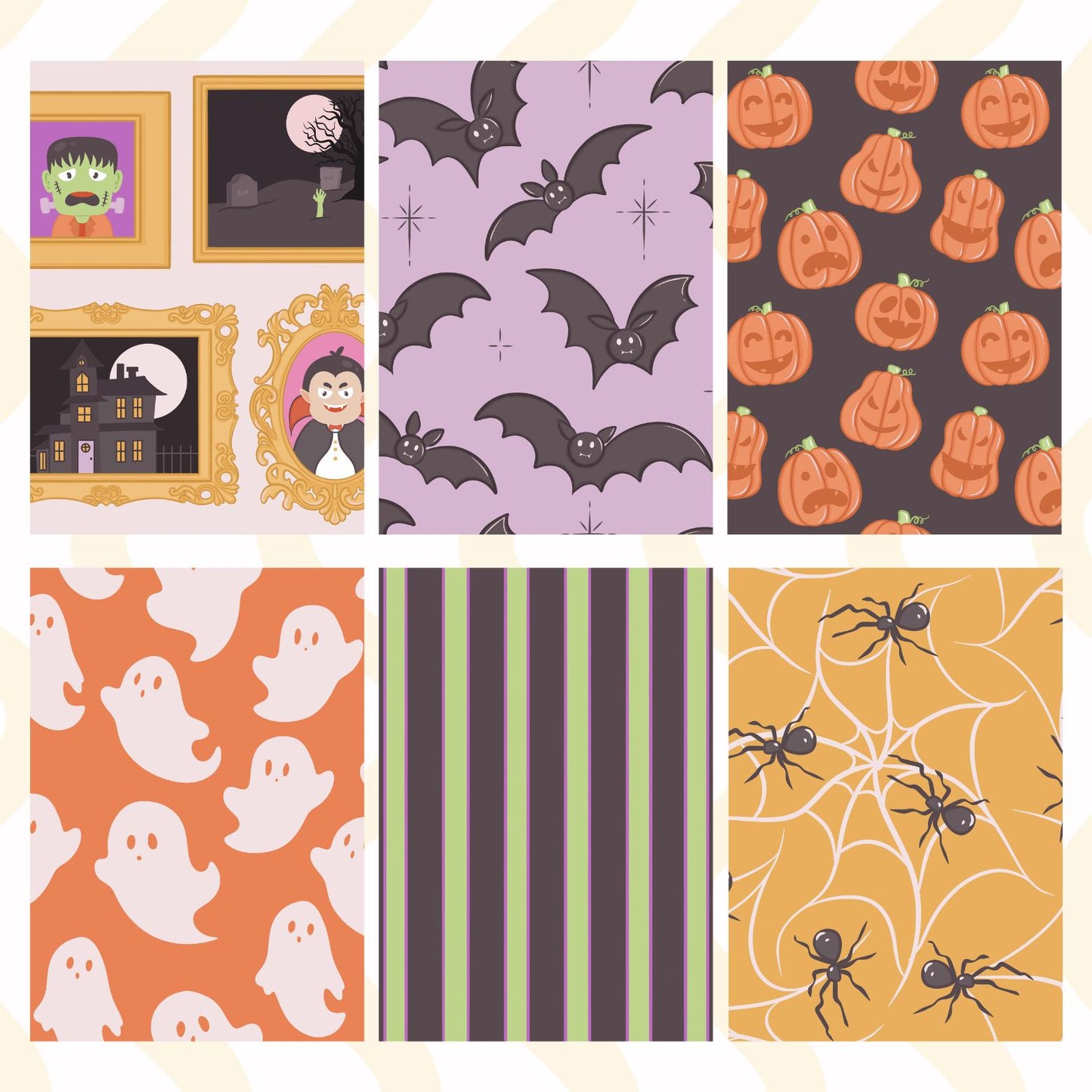 Halloween Sticky Back Scrapbook Paper Pack