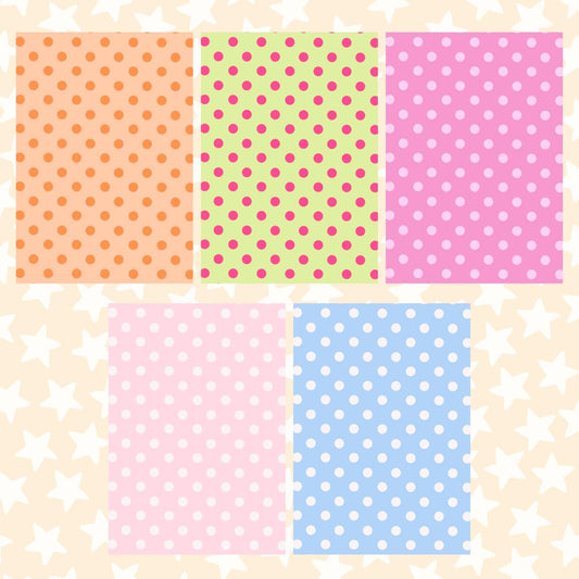 Polka Dot Scrapbook Paper Pack