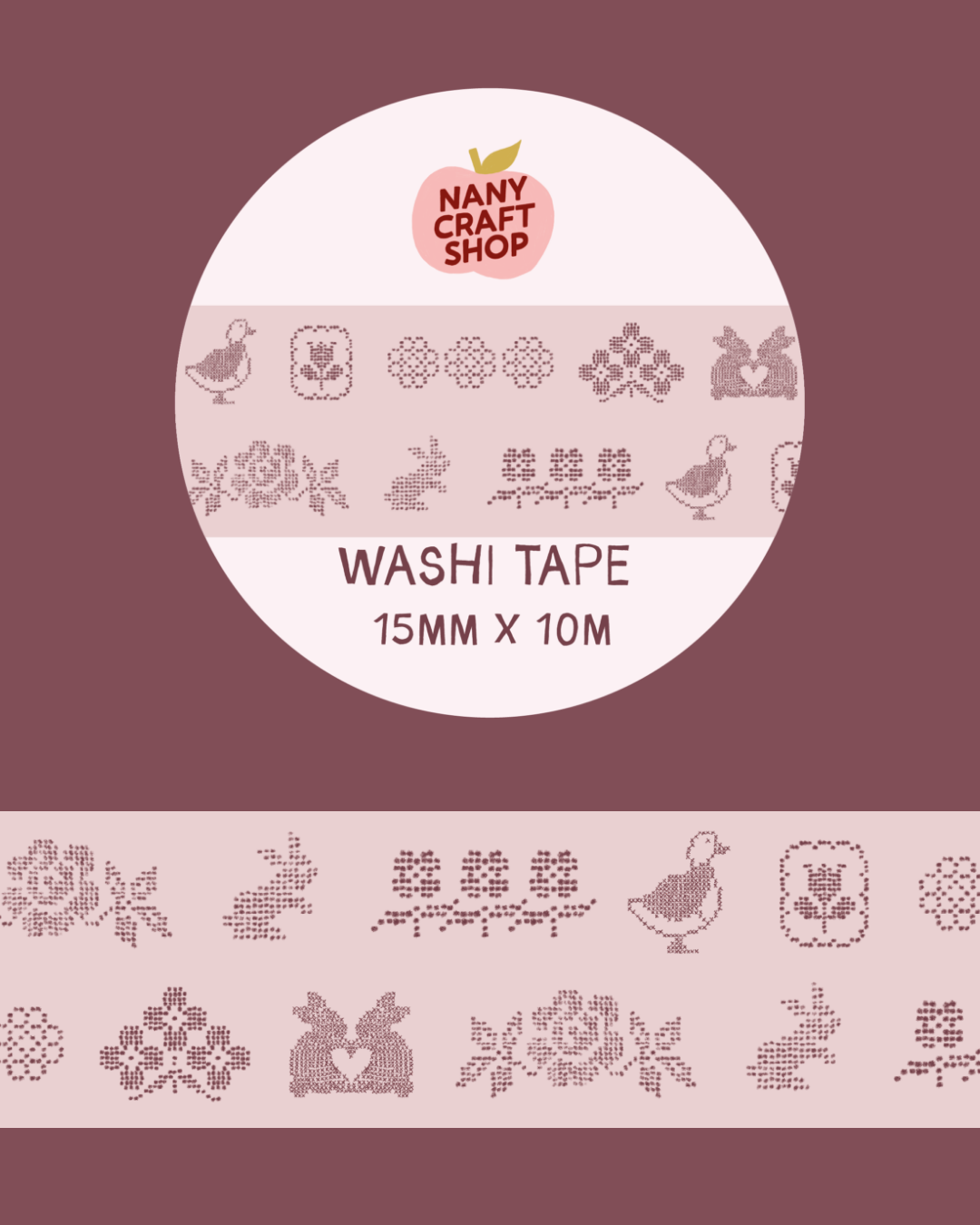 COMING SOON: Nany Craft Shop - Embroidery Washi Tape