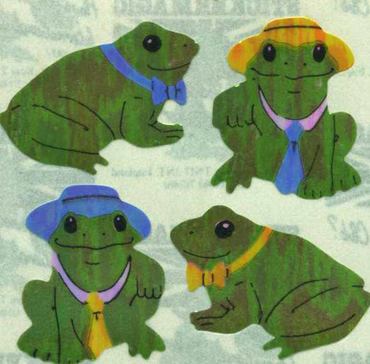 Stickermagic - Pearlie Stickers - Frogs Wearing Hat