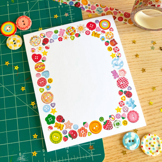 COMING SOON: Veronica Porlier Illustrations - Busy Bug's Buttons Memo Pad
