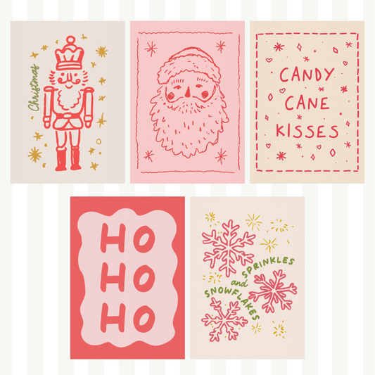 Christmas Themed Sticky Back Paper Pack
