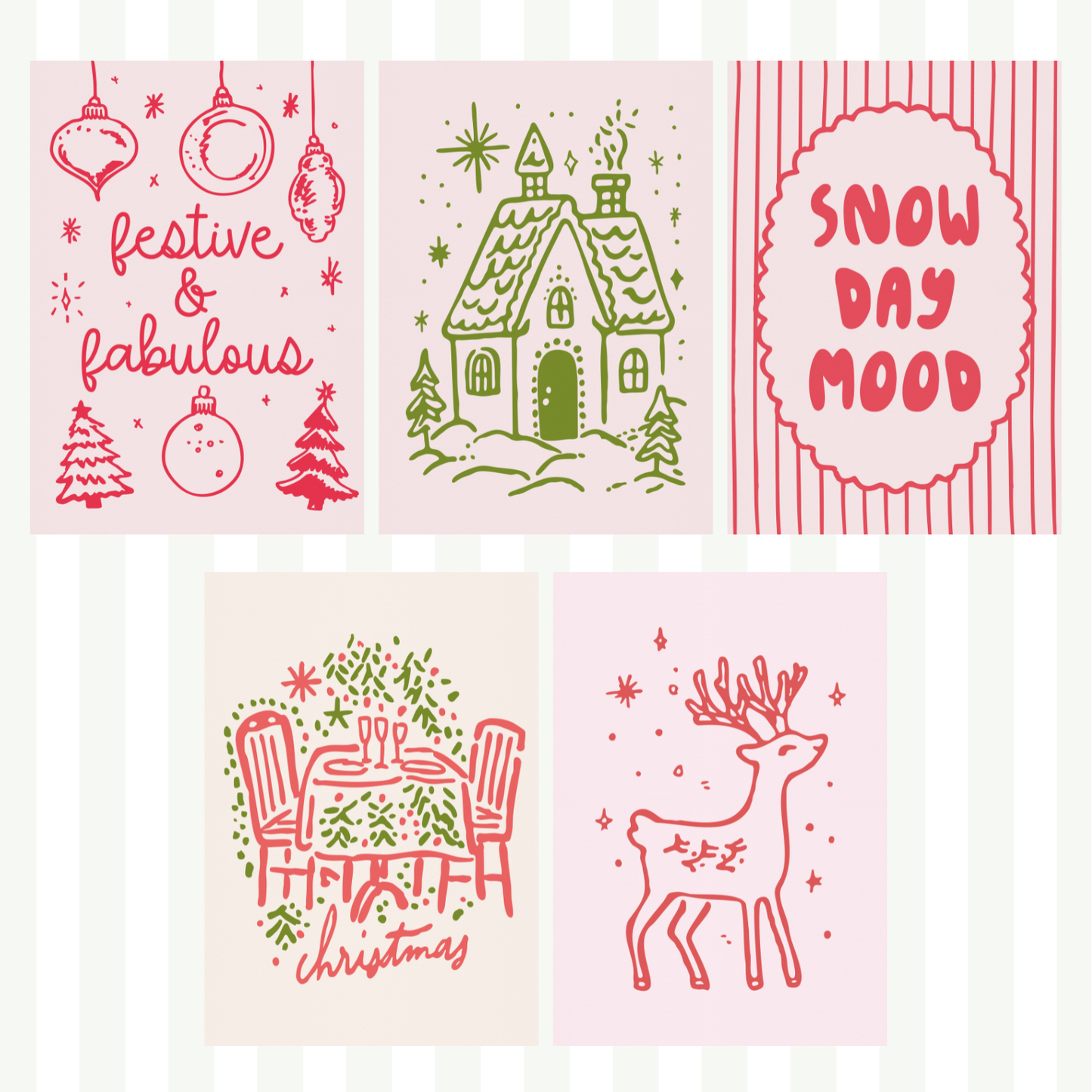 Christmas Themed Sticky Back Paper Pack