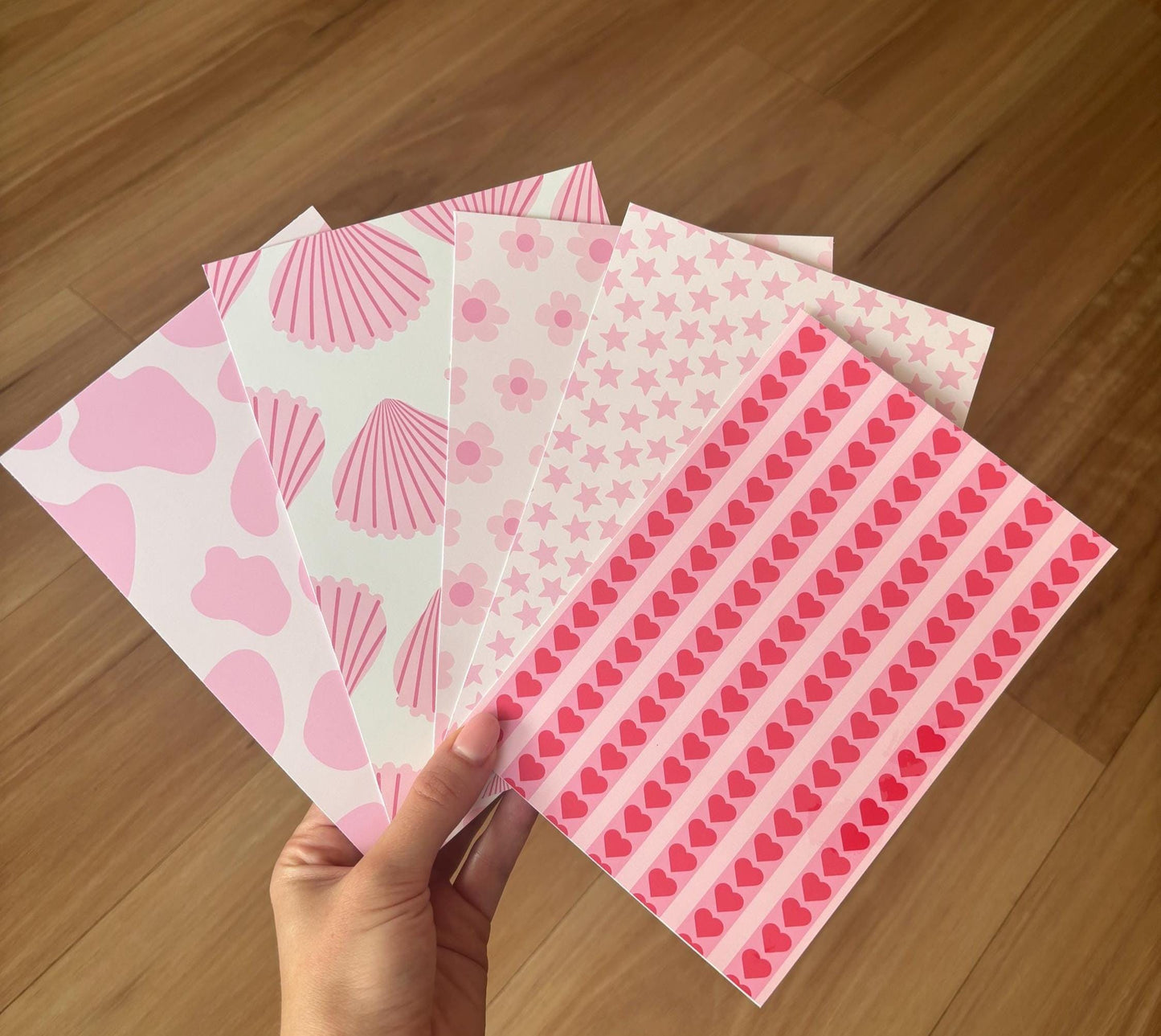 Pink Themed Scrapbook Paper Pack
