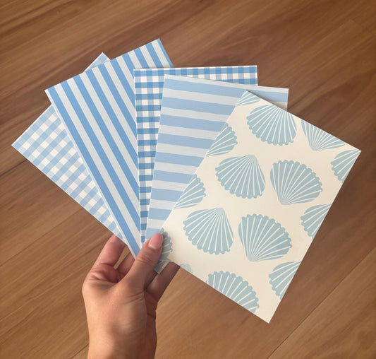 Blue Coastal Cowgirl Journal Paper Pack