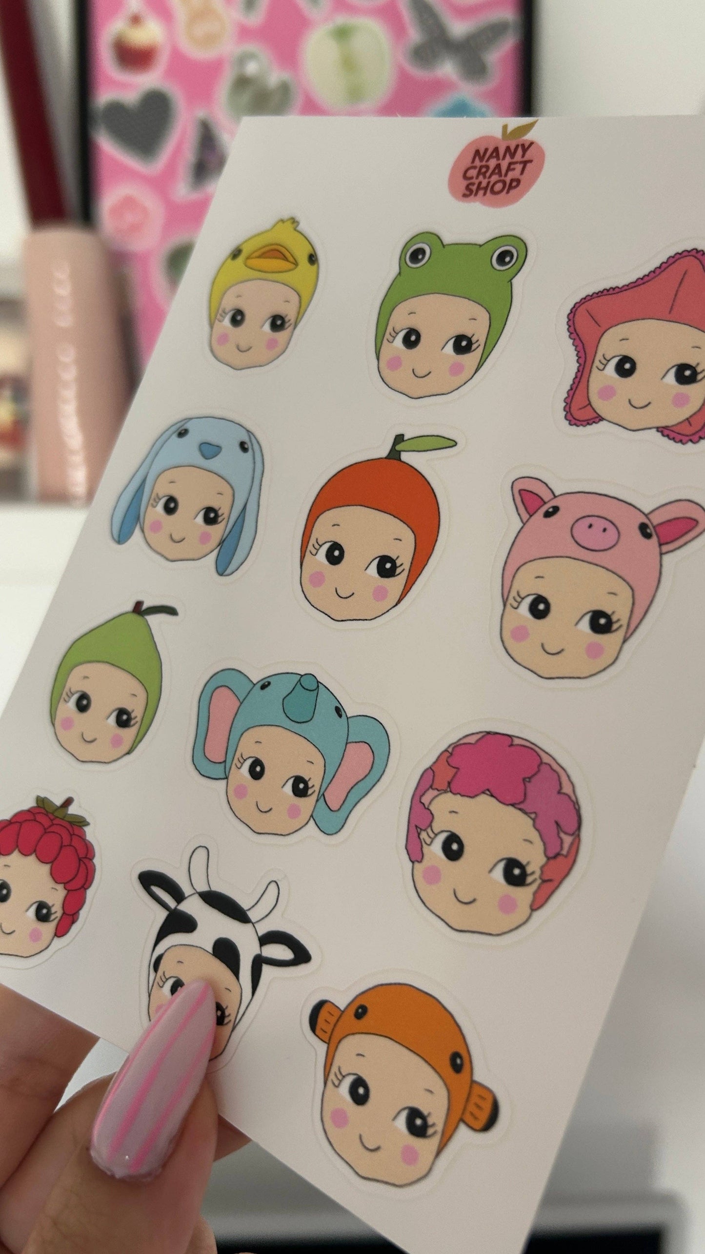 NanyCraftShop - Baby A6 Sticker Sheet