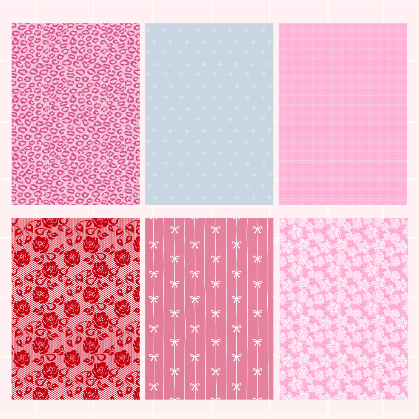 Lover Girl Mixed Print Sticky Back Journal Paper