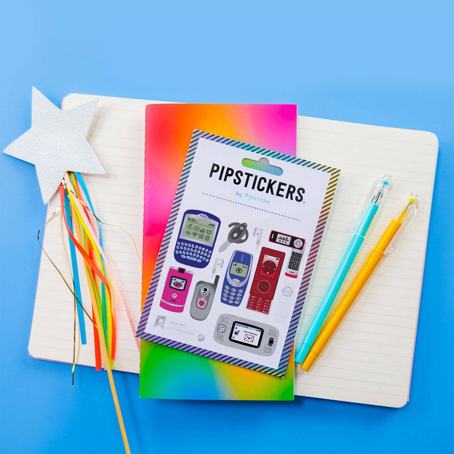 Pipsticks Retro Rings Sticker Sheet