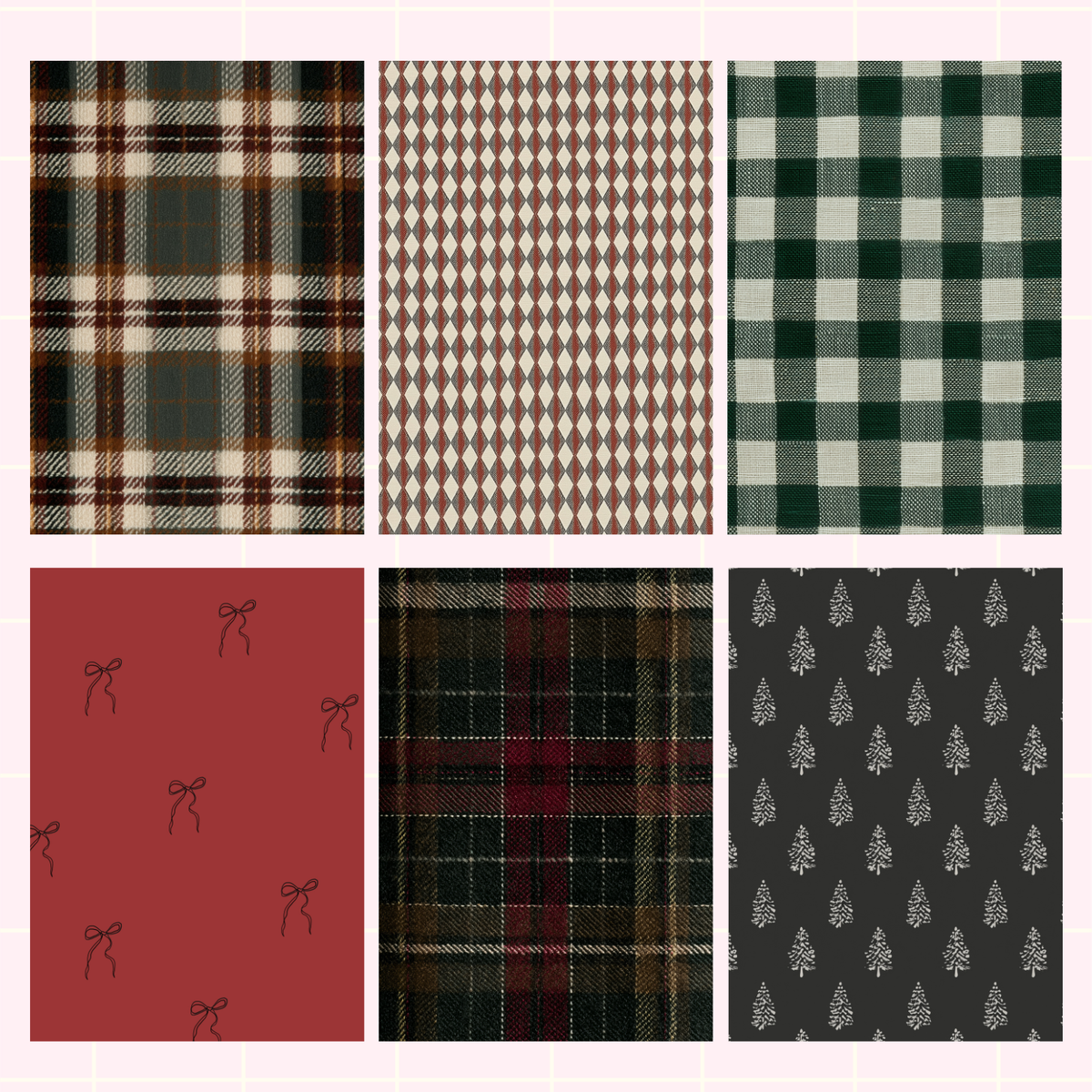 Christmas Texture Scrapbook Paper Pack
