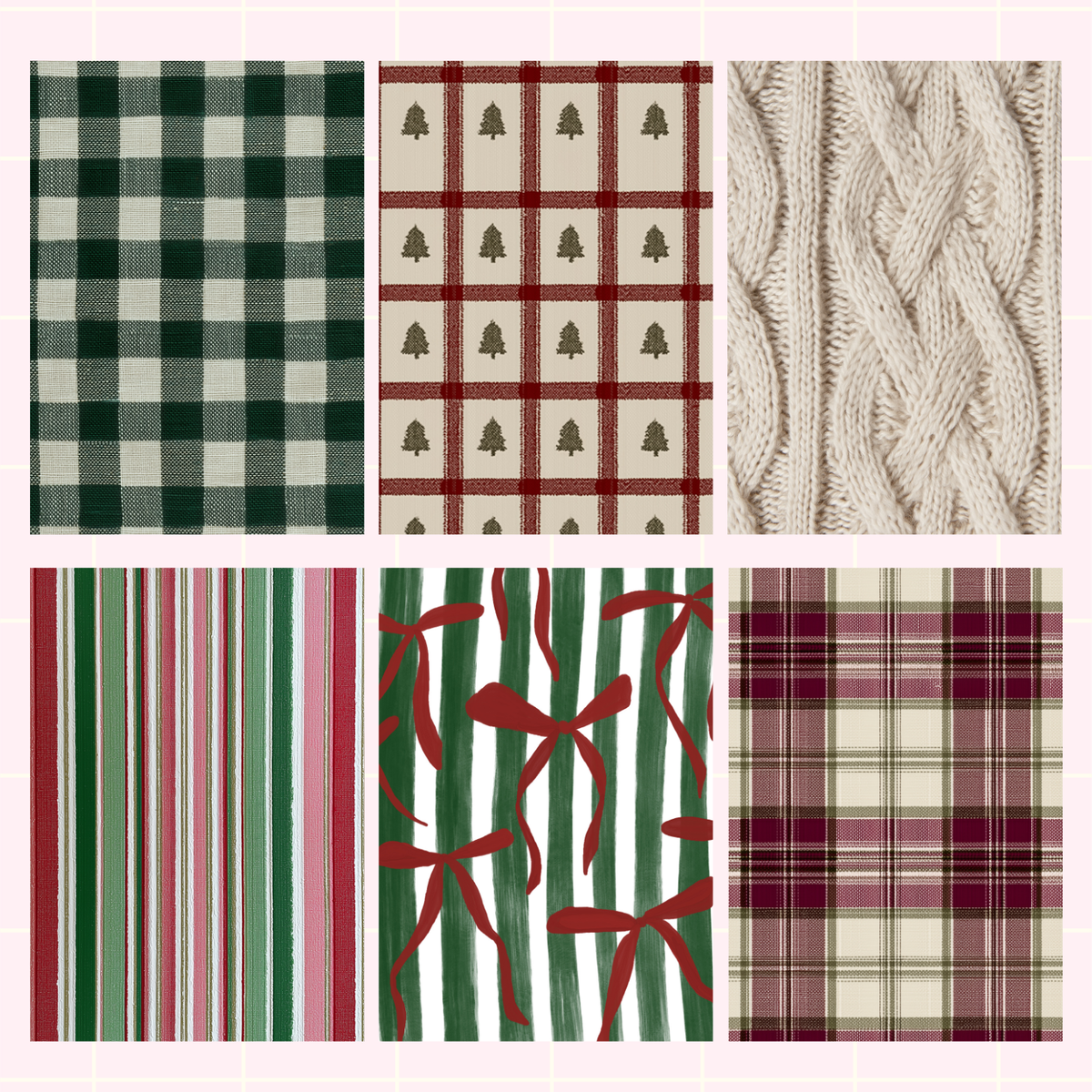 Christmas Texture Scrapbook Paper Pack