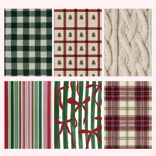 Christmas Texture Scrapbook Paper Pack