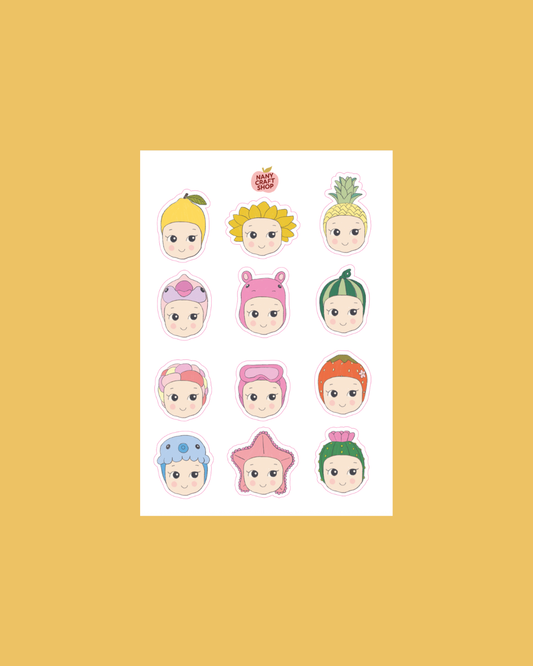 COMING SOON: Nany Craft Shop - A6 Summer Baby Sticker Sheet