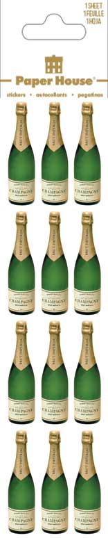 Paper House - Champagne Bottle Stickers