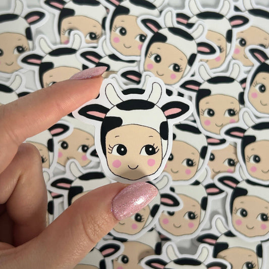 NanyCraftShop Baby Cow Sticker