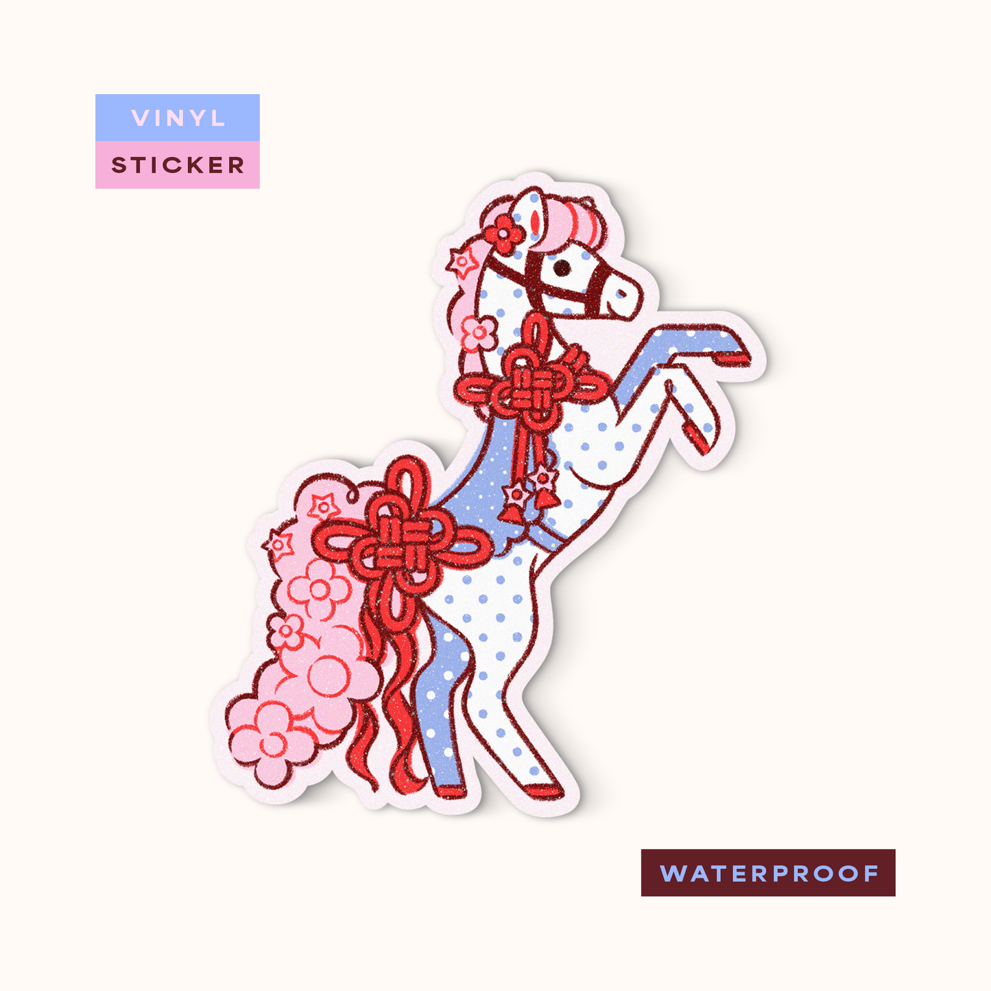 Coming Soon: Reverie Realm - Lucky Pony | Vinyl Waterproof Sticker
