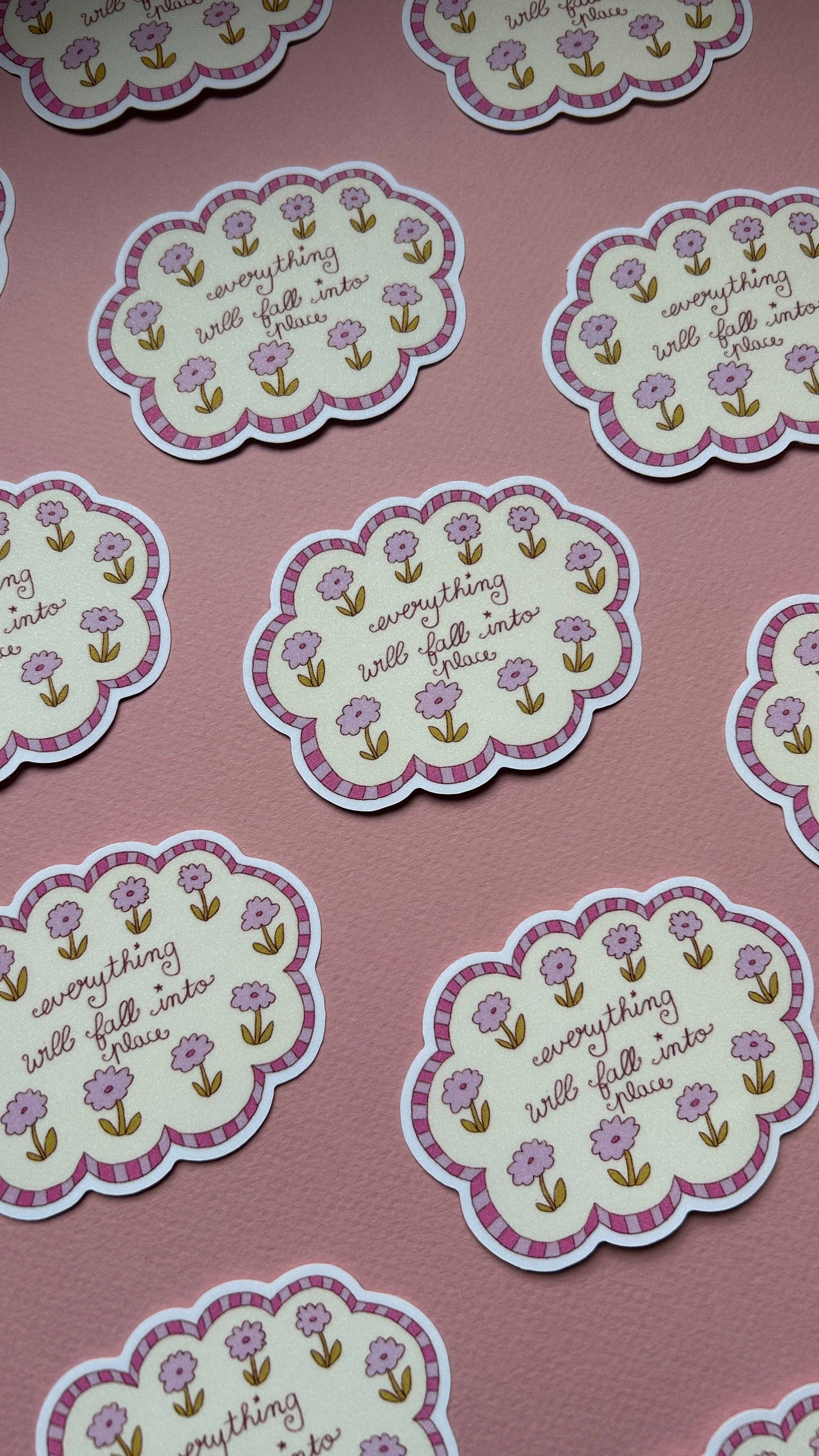 NanyCraftShop - Cloud Flowers XL Sticker