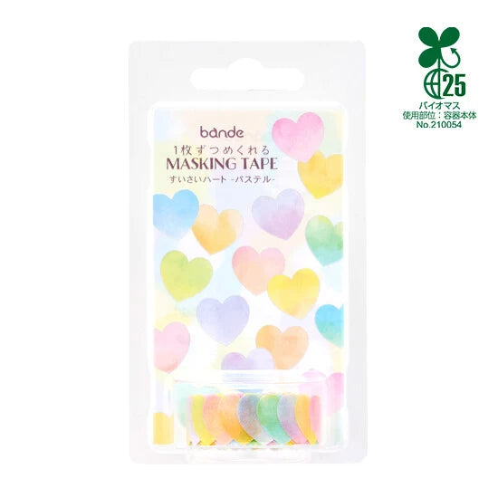COMING SOON: bande - Pastel Heart Washi Sticker Roll