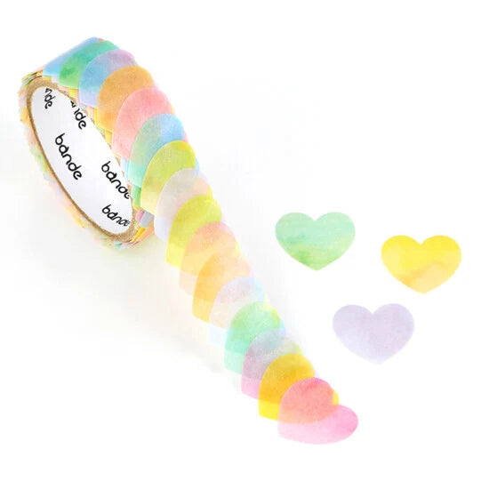 COMING SOON: bande - Pastel Heart Washi Sticker Roll