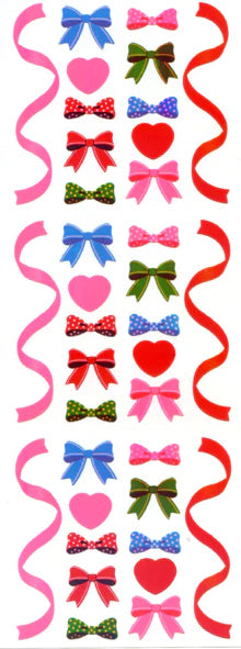 Sticker Fun Aurora Bows, Swirls and Heart Stickers