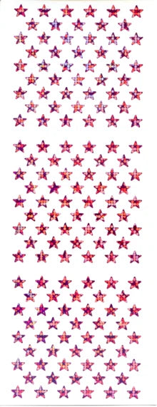 Sticker Fun Holo Pink Star Stickers