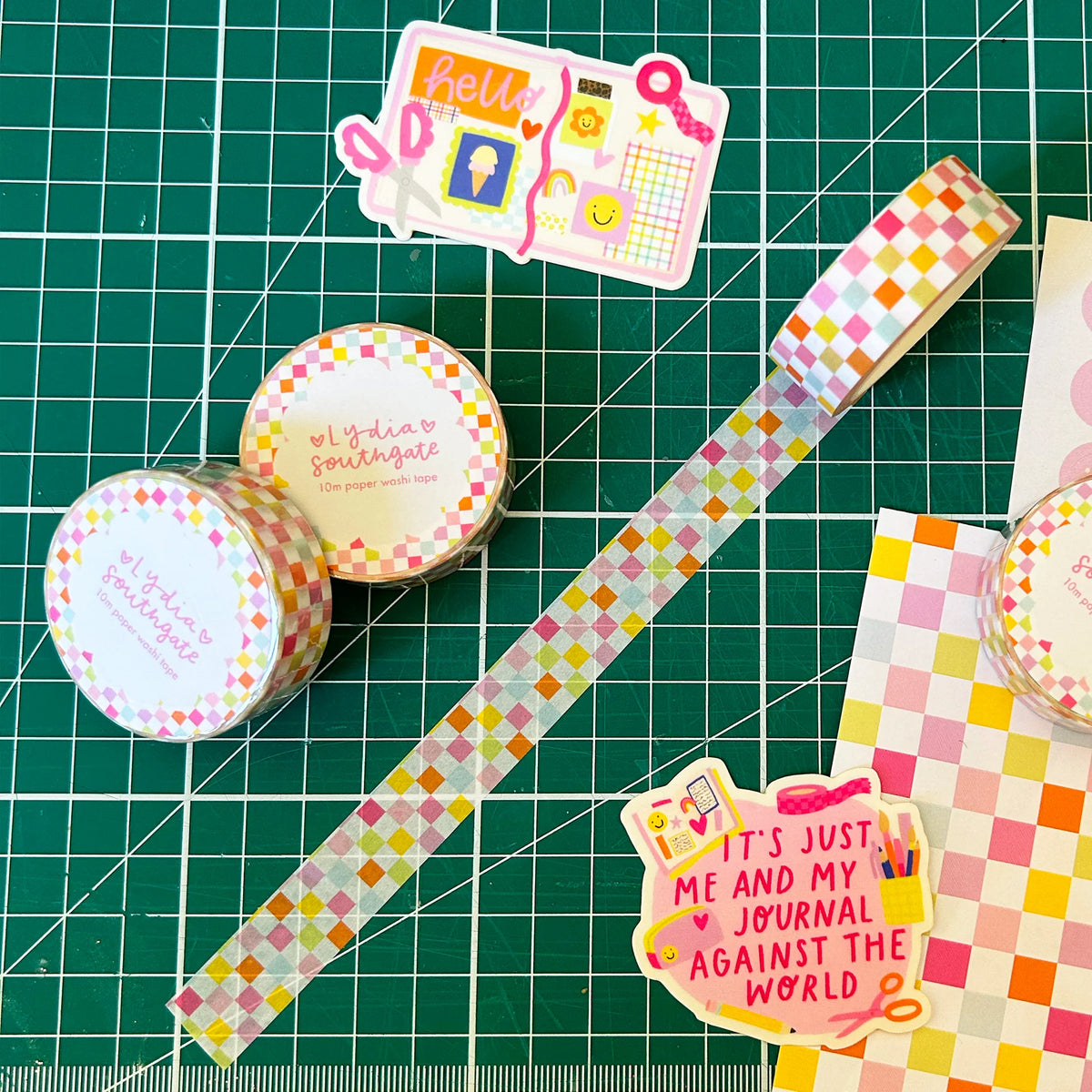 Coming Soon: Lydia Southgate - Pastel Checkerboard Washi Tape