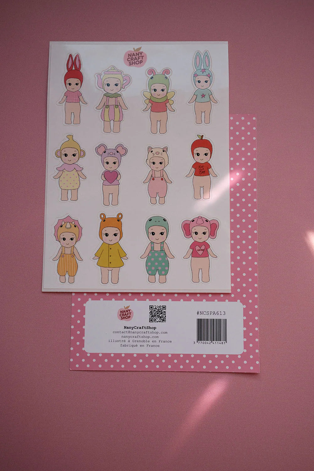 Nany Craft Shop - A6 Baby Sticker Sheet