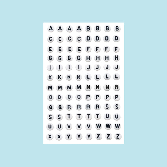 Studio Magari - Bead Letters Sticker Sheet