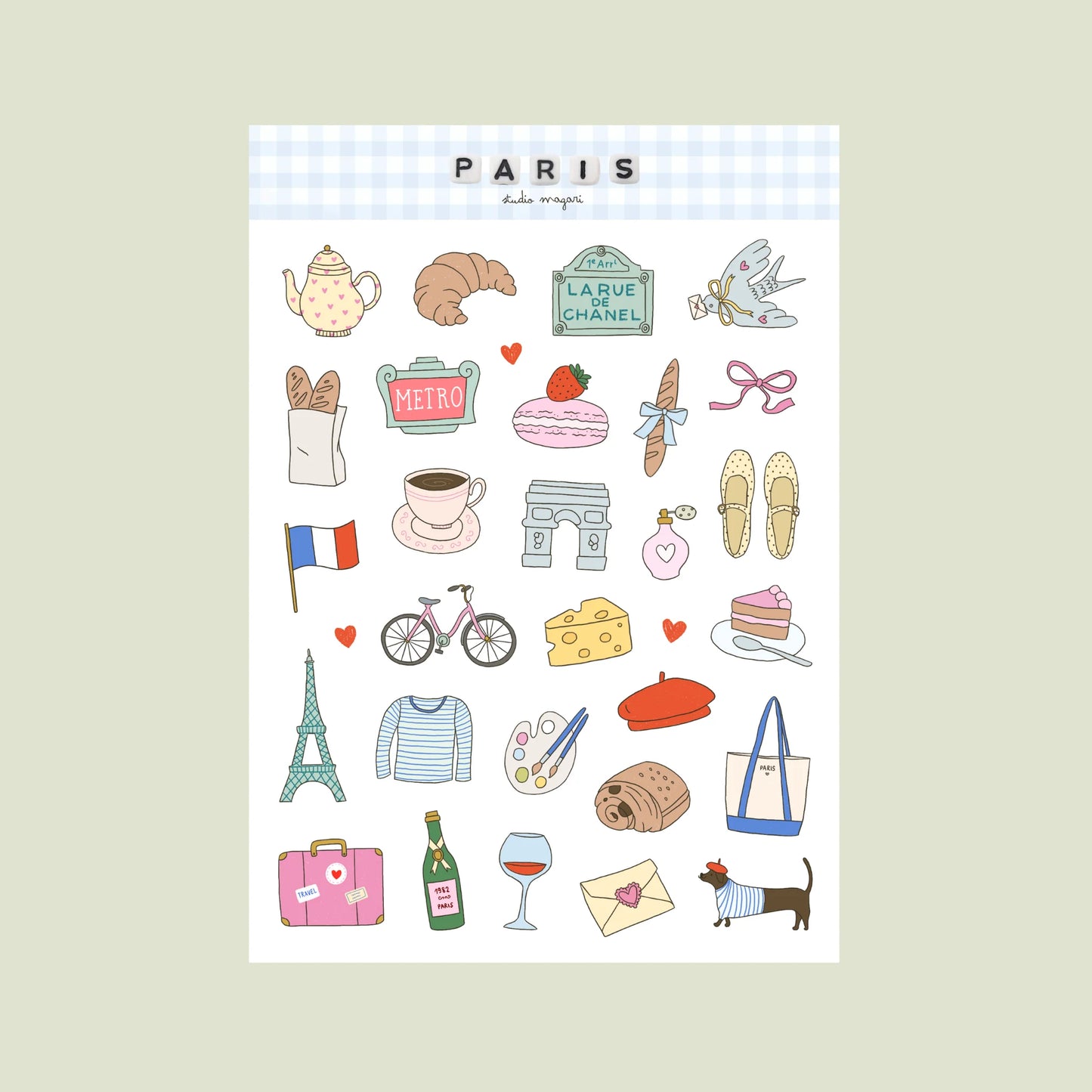 Studio Magari - Paris Sticker Sheet