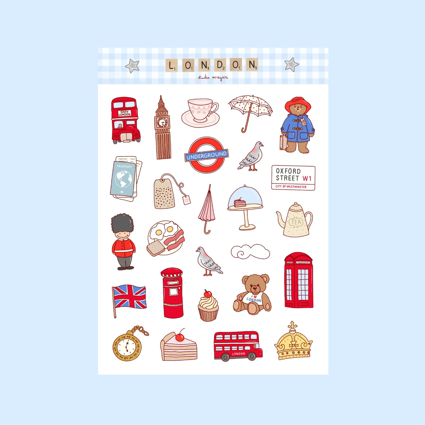 Studio Magari - London Sticker Sheet