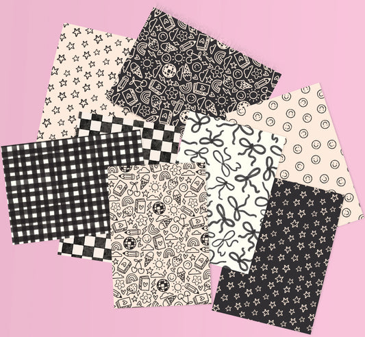 Lydia Southgate - Black and White Deco Crafting Papers