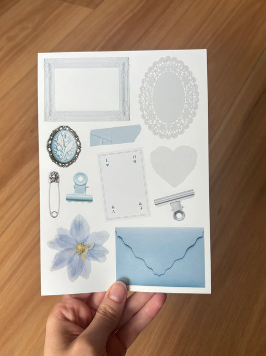 Blue Trinket Sticker Sheet