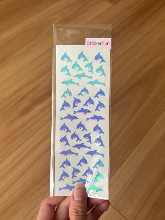 Sticker Fun Aurora Dolphins