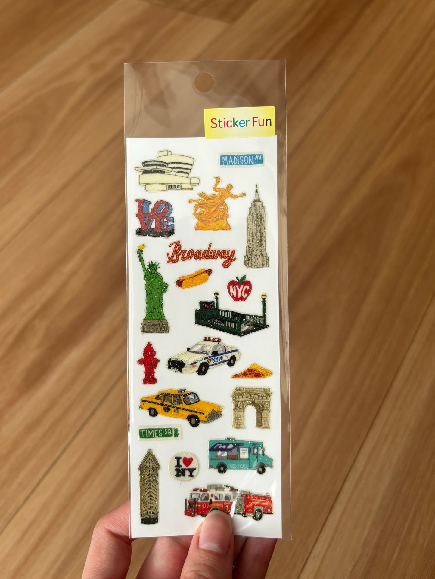 Sticker Fun Sparklies New York