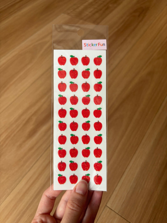 Sticker Fun Sparklies Apples