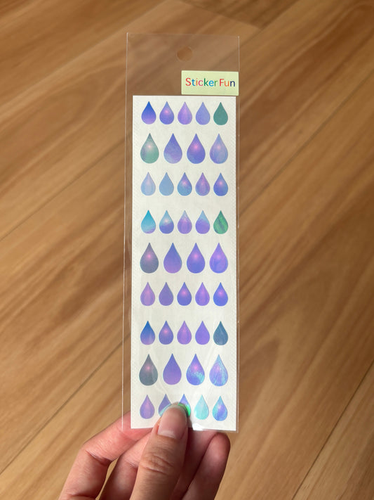 Sticker Fun Aurora Water Drops
