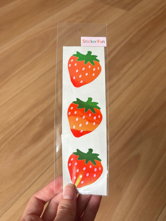 Sticker Fun Aurora Strawberries - Large