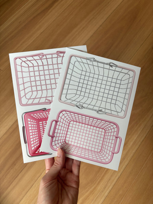 Basket Sticker Sheet Set